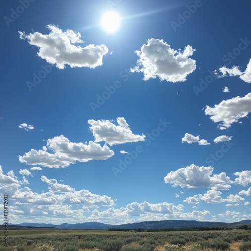 Sunny Day Over a Vast and Scenic Landscape