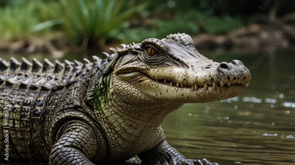 Obraz premium Crocodile in Water