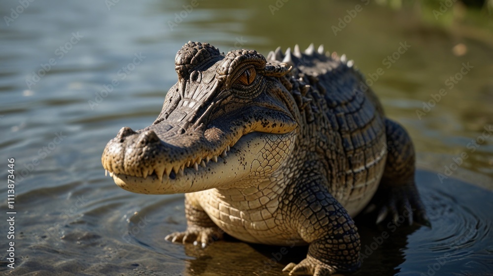 Obraz premium Crocodile in Water