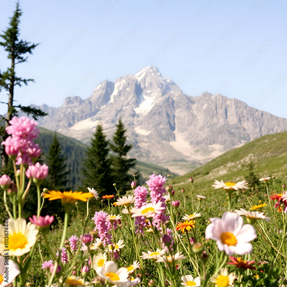 Fototapeta premium meadow with flowers
