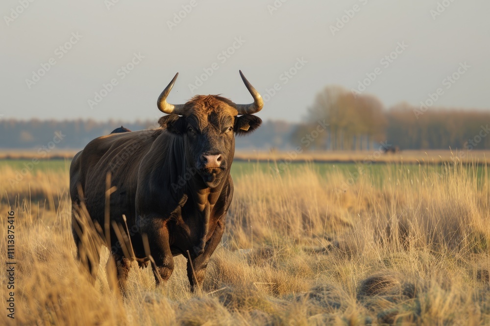 very impressive limousine bull in a dutch meadow bull very impressive limousine bull in a dutch meadow bull