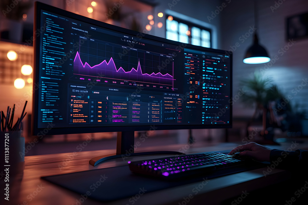 Analyze Data Graphs, Charts, Night Work Analyze Data Graphs, Charts, Night Work