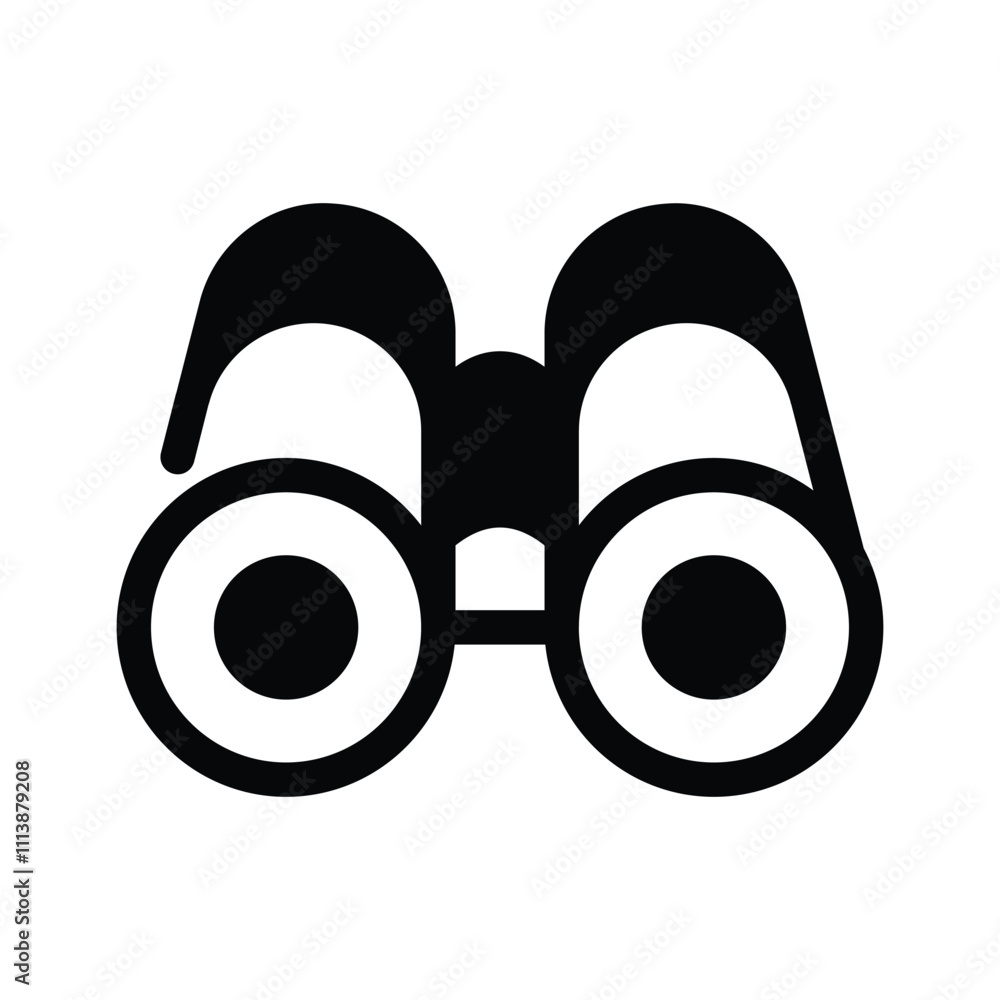 Distant observation, exploration, ready to use icon of binoculars Distant observation, exploration, ready to use icon of binoculars