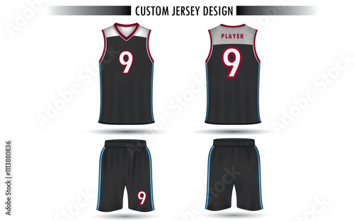 Sport, Soccer jersey, football kit, basketball uniform, tank top, and running singlet template
design for sublimation sport t shirt design Premium Free Vector collection