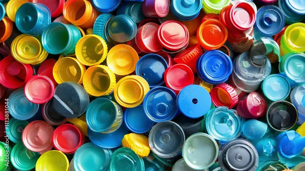 Top view of plastic containers, A pile of colorful plastic bottle caps and bottles
Top view of plastic containers, A pile of colorful plastic bottle caps and bottles