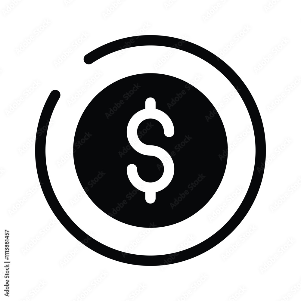 A coin symbolizing finances, money, or savings A coin symbolizing finances, money, or savings