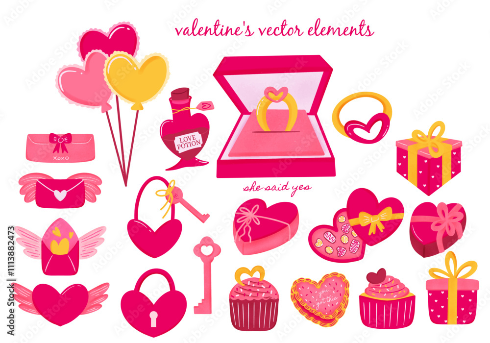 valentine's element vector design valentine's element vector design