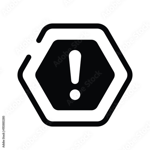 Danger warning icon designed in modern style, alert icon