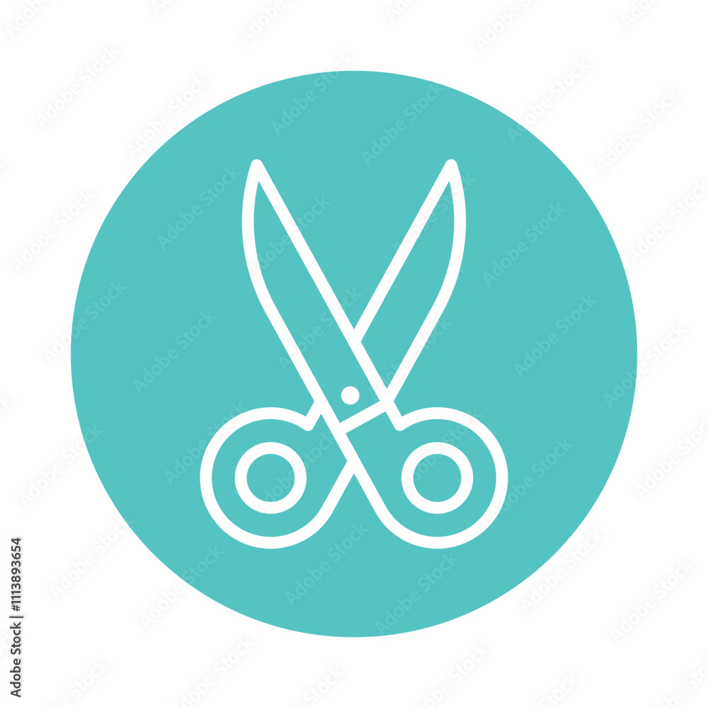 Scissors Vector Glyph Cricle Icon.Eps file 10 Scissors Vector Glyph Cricle Icon.Eps file 10