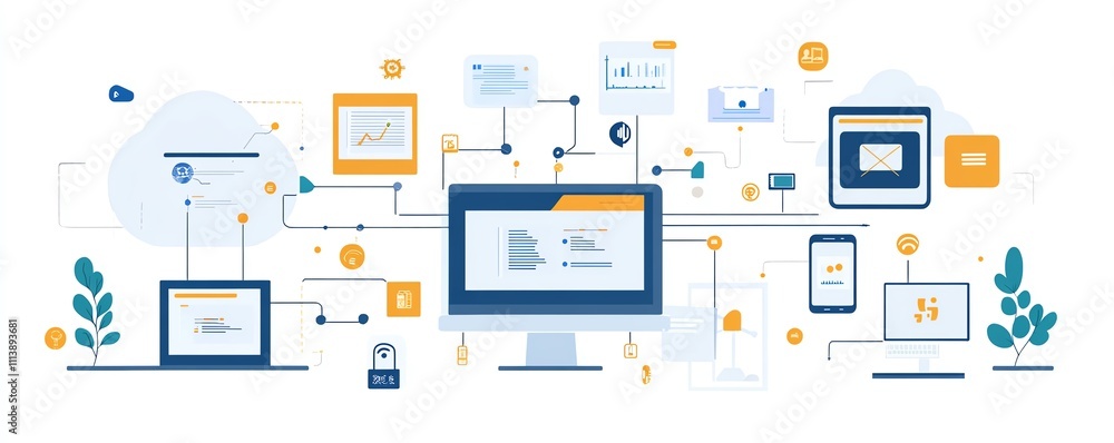 Cloud computing concept with API management Cloud computing concept with API management