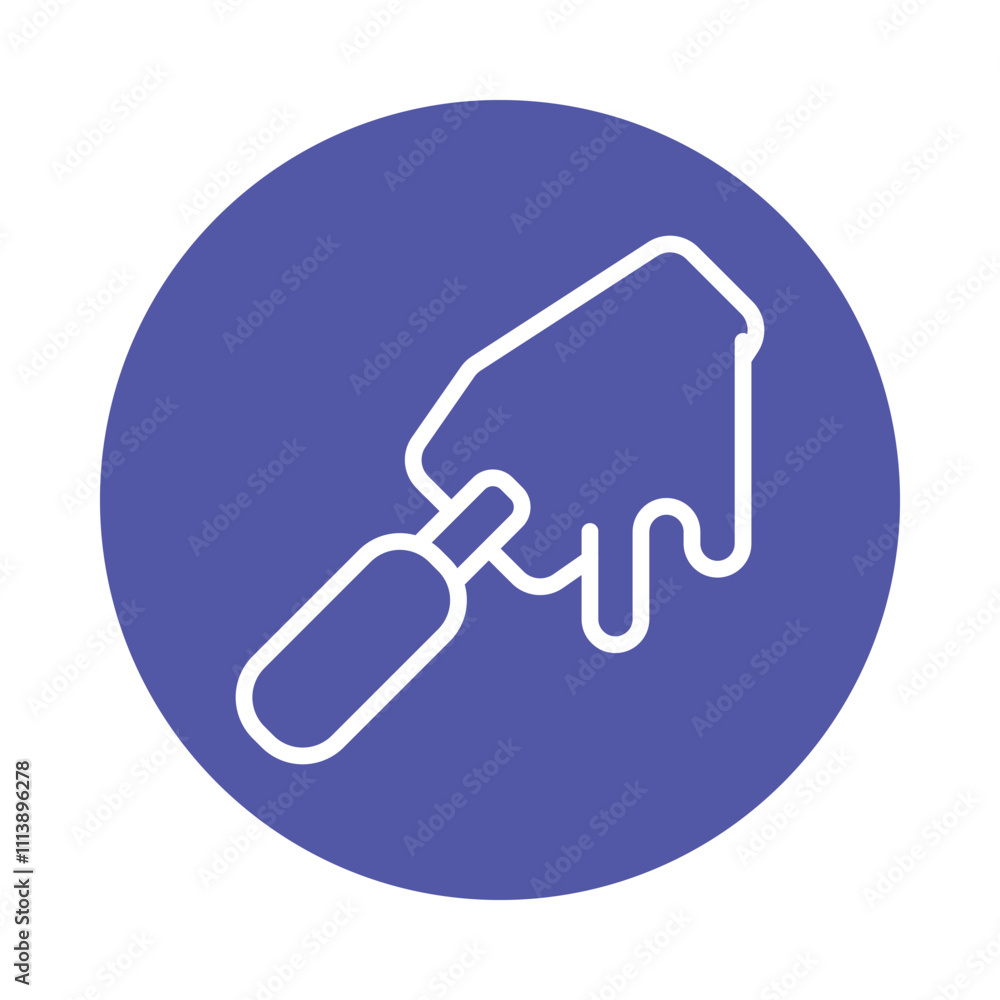 Painting Knife Vector Glyph Cricle Icon.Eps file 10 Painting Knife Vector Glyph Cricle Icon.Eps file 10