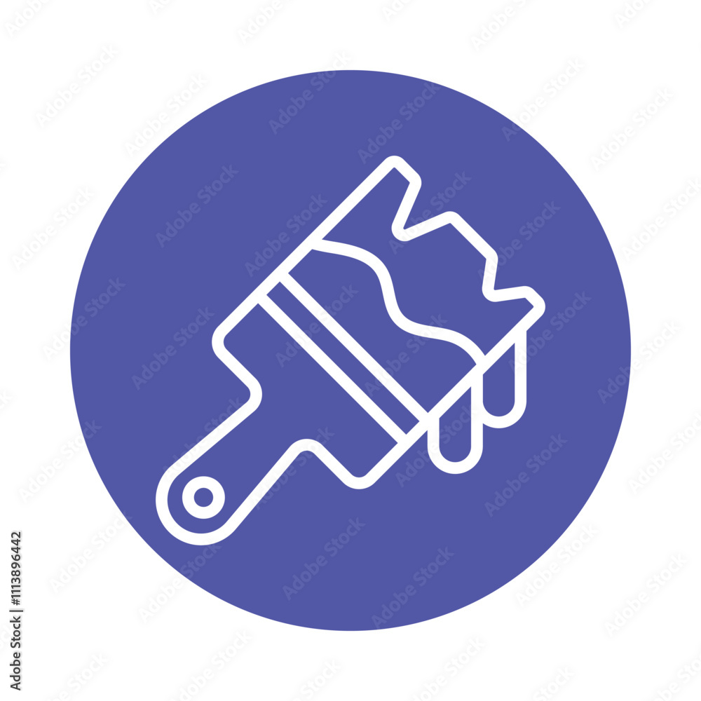 Paint Brush Vector Glyph Cricle Icon.Eps file 10 Paint Brush Vector Glyph Cricle Icon.Eps file 10