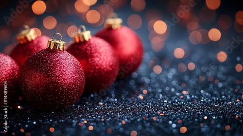 Velvet Texture with Shiny Holiday Accents. Generative AI