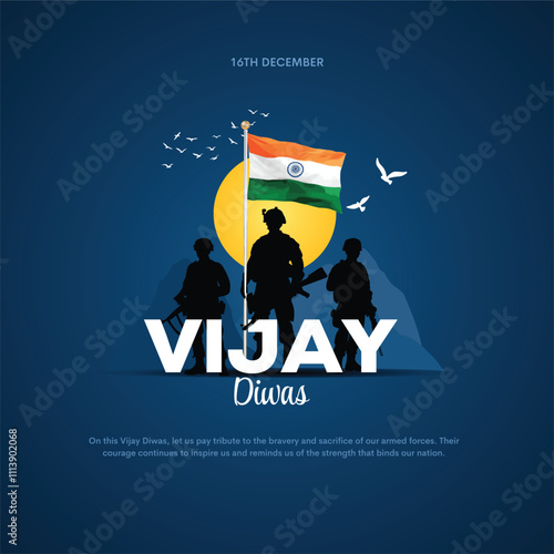 happy kargil vijay diwas and vijay diwas. vector illustration of Indian army with flag. abstract vector illustration design
