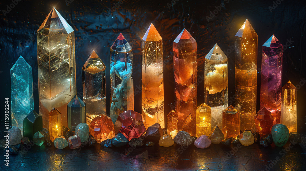 Radiant Healing Crystals in Cosmic Harmony Radiant Healing Crystals in Cosmic Harmony