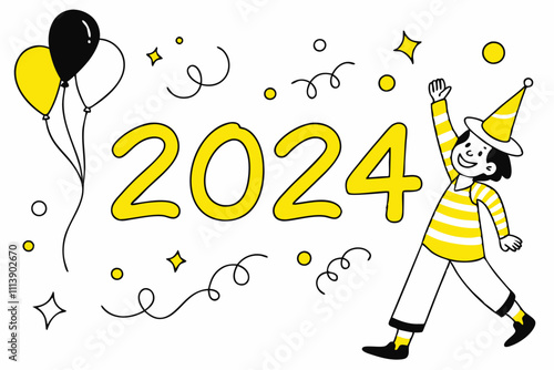 Create a Happy New Year Resolution Revelry in White Celebrate 2024 with Style