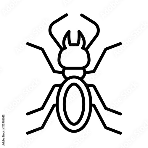 Termite line icon