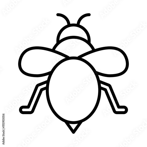 Bumblebee line icon