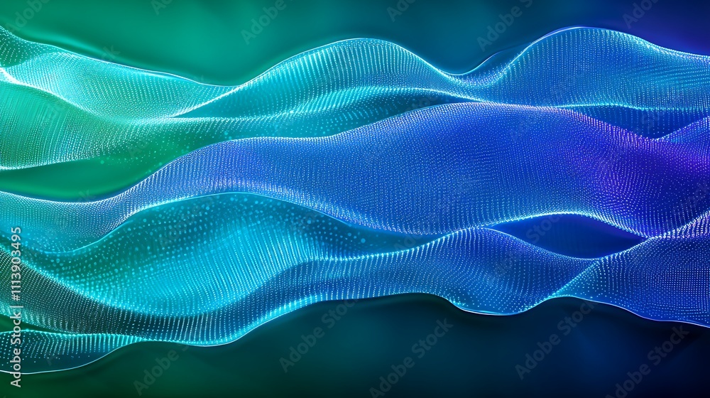 Abstract flowing lines in vibrant blue and green tones creating a smooth dynamic visual effect Abstract flowing lines in vibrant blue and green tones creating a smooth dynamic visual effect