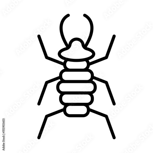 Swarm of Insects line icon