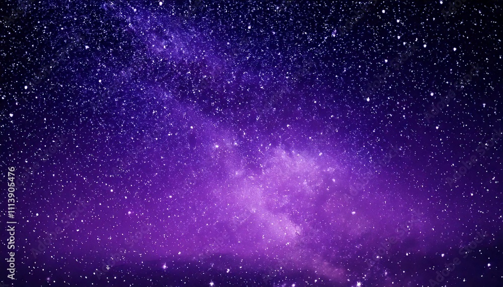 Obraz premium 幻想的な宇宙のイメージ 背景素材 紫