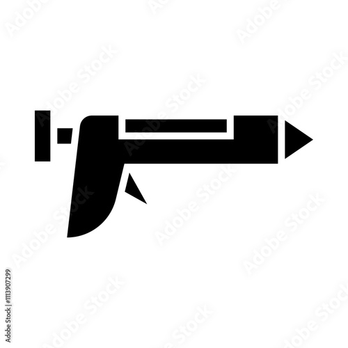 Caulk Gun glyph icon