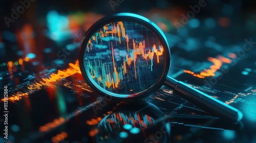 The Magnifying Glass Over Chart