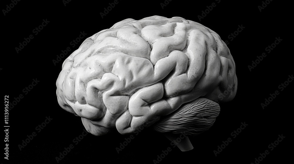 Brain Sculpture in Monochrome Brain Sculpture in Monochrome