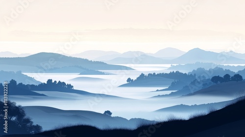 Fog or smoke, blue smog clouds on floor, isolated transparent special effect. Vector illustration, morning fog over land or water surface, magic haze. 