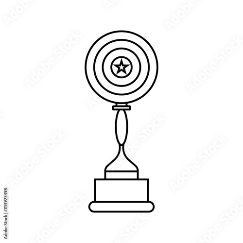 Trophy cup, winner cup, victory cup icon. Reward symbol sign for web and mobile