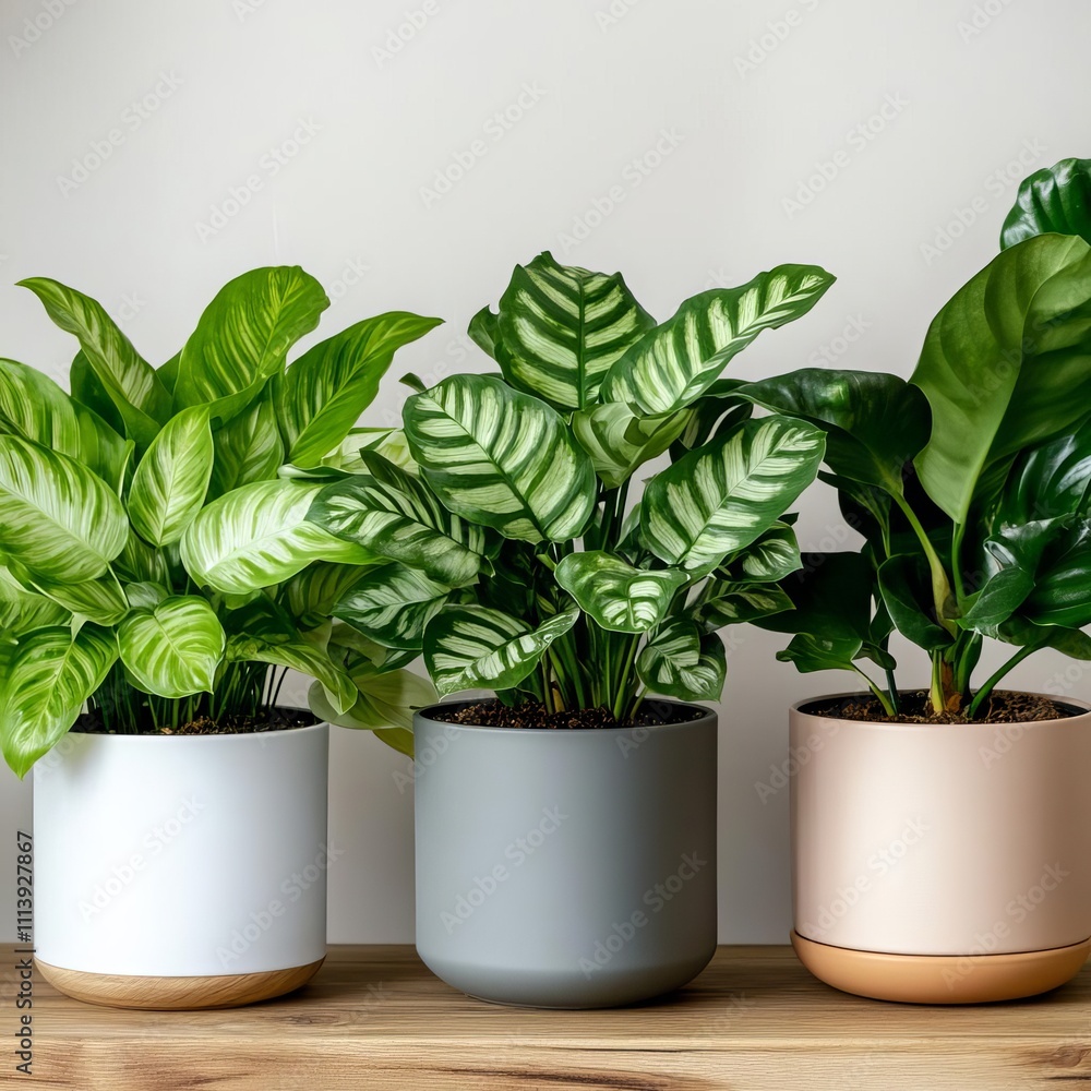 Fototapeta premium Indoor plants misted regularly during dry seasons for extra hydration