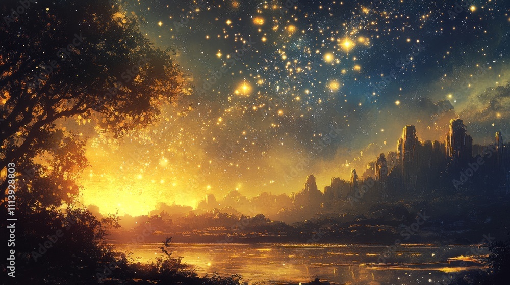 Glow light star, yellow sun rays, gold glare bokeh. Flash yellow sun, star flashed with sparkles. Glow light star, yellow sun rays, gold glare bokeh. Flash yellow sun, star flashed with sparkles.