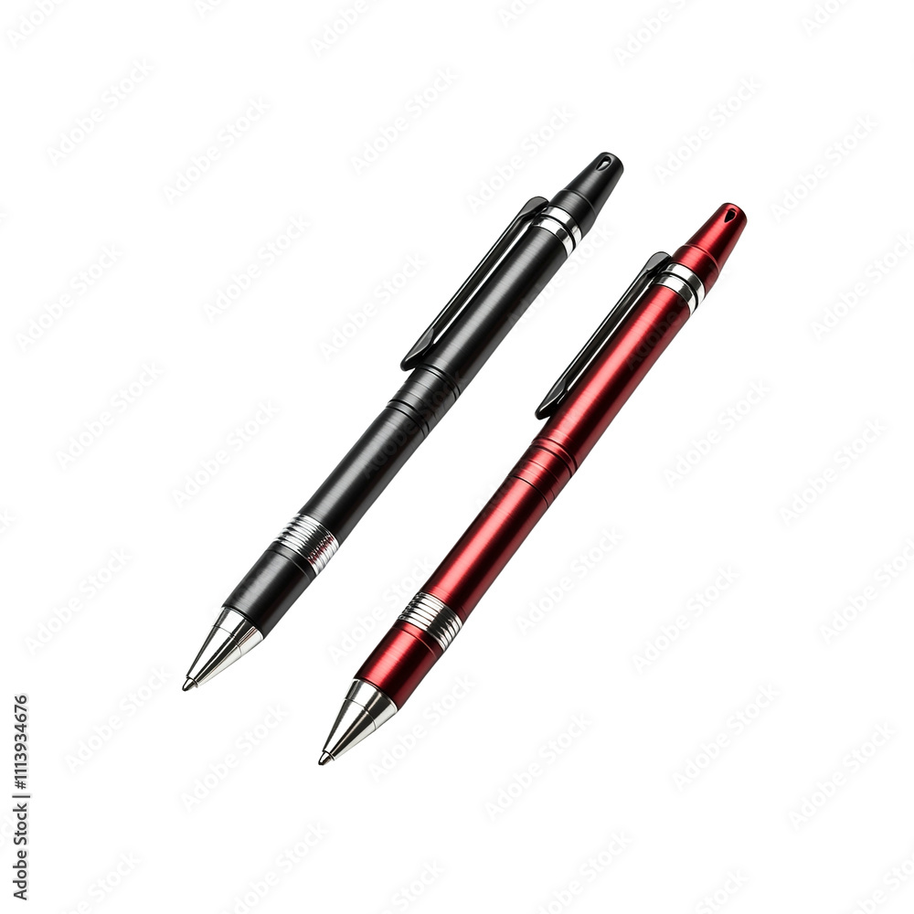 Elegant Black and Red Metal Pens, Business Writing Instruments Elegant Black and Red Metal Pens, Business Writing Instruments