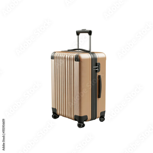 Stylish Rose Gold Suitcase - Modern Travel Luggage