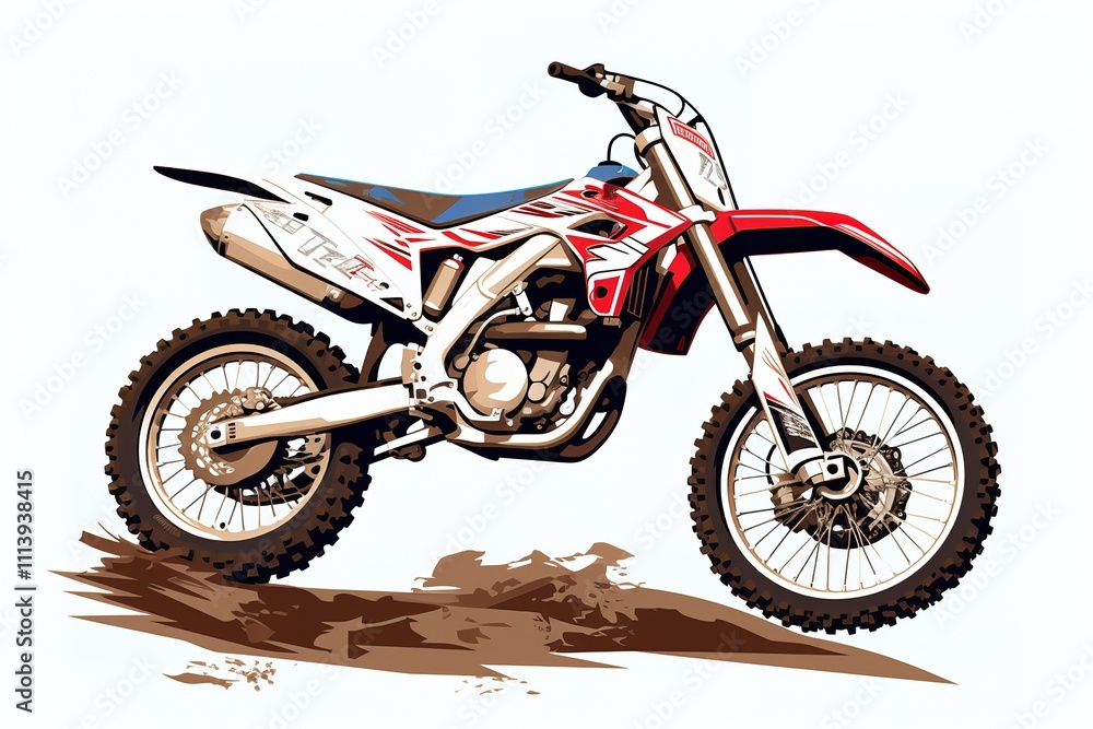 Sport bike enduro or trial close up on a light background with shadow
Sport bike enduro or trial close up on a light background with shadow