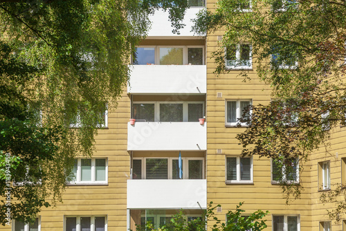 Monotones Wohnhaus, Delmenhorst, Niedersachsen, Deutschland photo