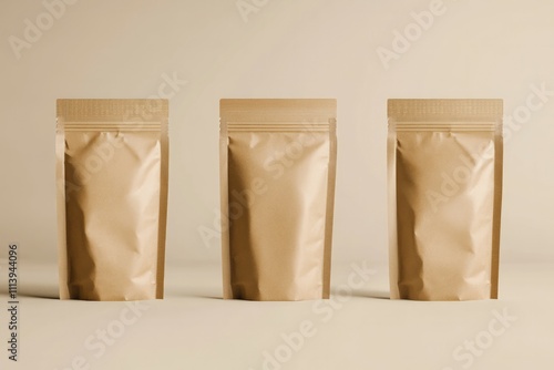 Brown cardboard paper packaging package mockup