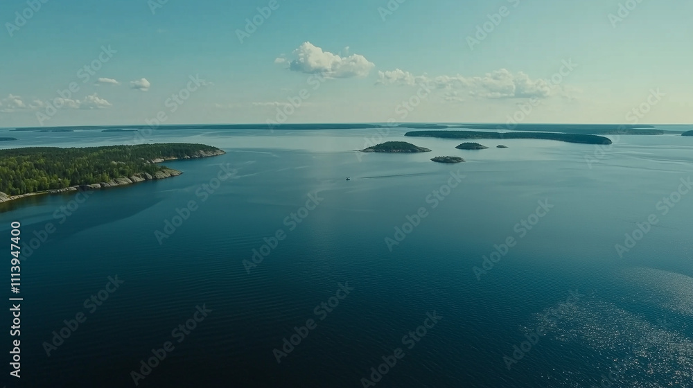 Baltic Sea aerial view showcasing vast expanse of water and distant coastline, symbolizing natural beauty and serene landscapes. Baltic Sea aerial view showcasing vast expanse of water and distant coastline, symbolizing natural beauty and serene landscapes.