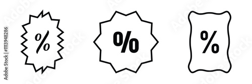 Discount icon. price tag discount icon vector shopping coupon badge for promotion symbol illustration for web and app template design.