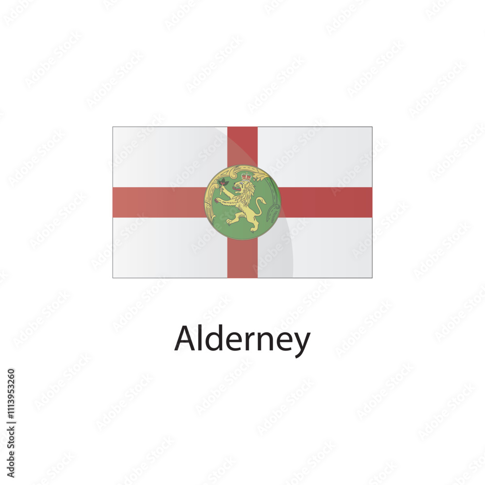 Fototapeta premium Flat square icon of Albania flag. Simple vector illustration.