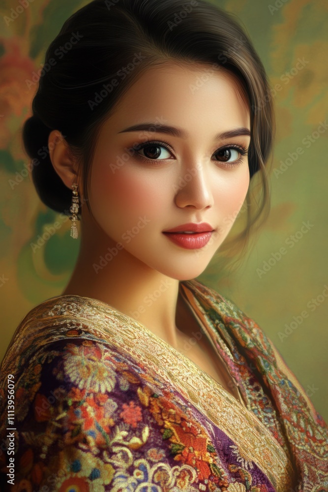 Close-up shot portrait of a young malaysian woman Close-up shot portrait of a young malaysian woman