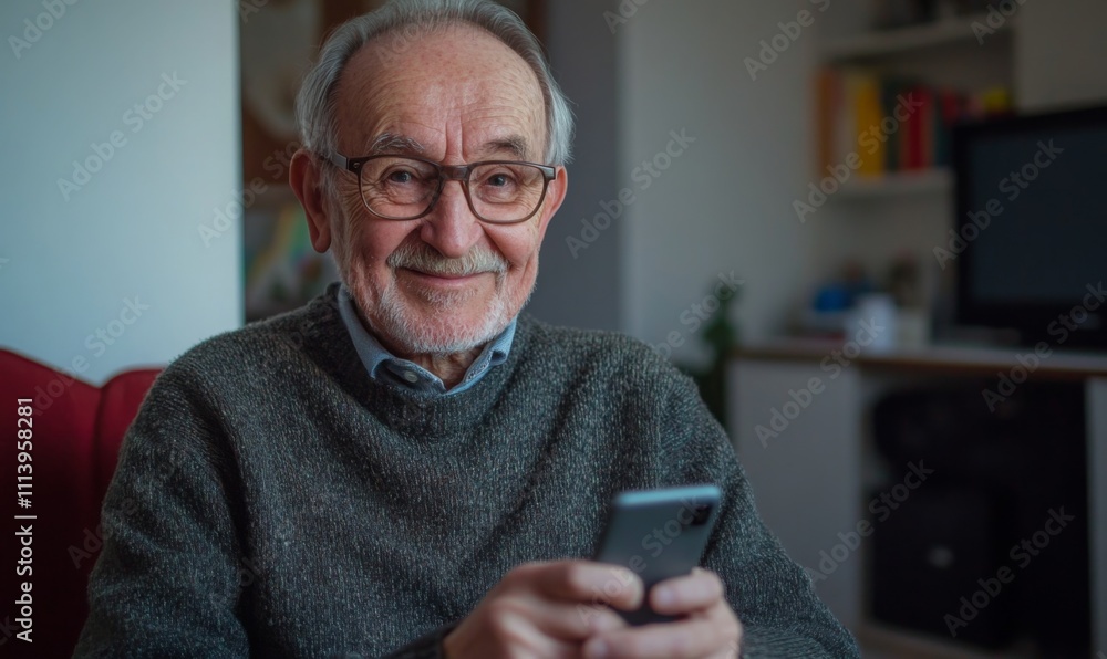 Portrait of smiling senior man, Portrait of smiling senior man,