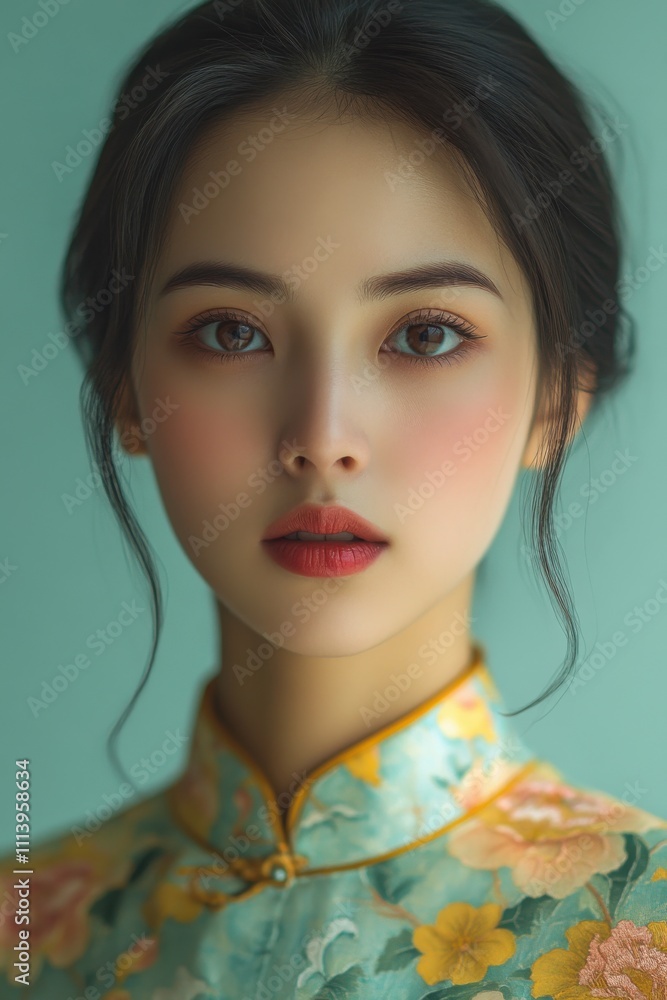 Close-up shot portrait of a young taiwanese woman Close-up shot portrait of a young taiwanese woman