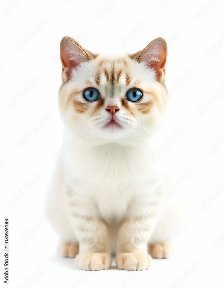 Obraz premium Scottish Fold cat with folded ears