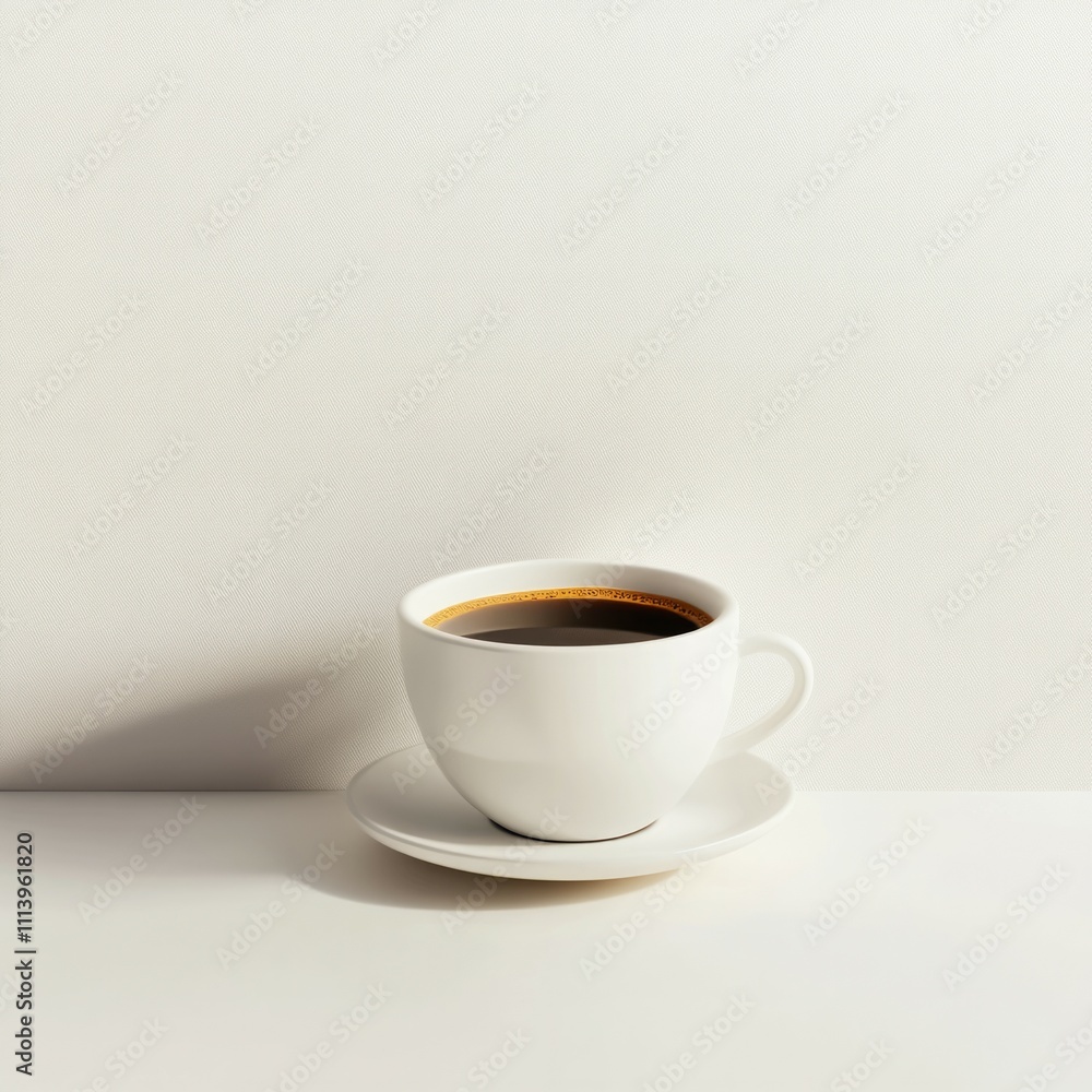 Cup of coffee on a blank white background Cup of coffee on a blank white background
