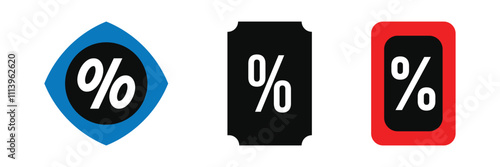 Discount icon. price tag discount icon vector shopping coupon badge for promotion symbol illustration for web and app template design.