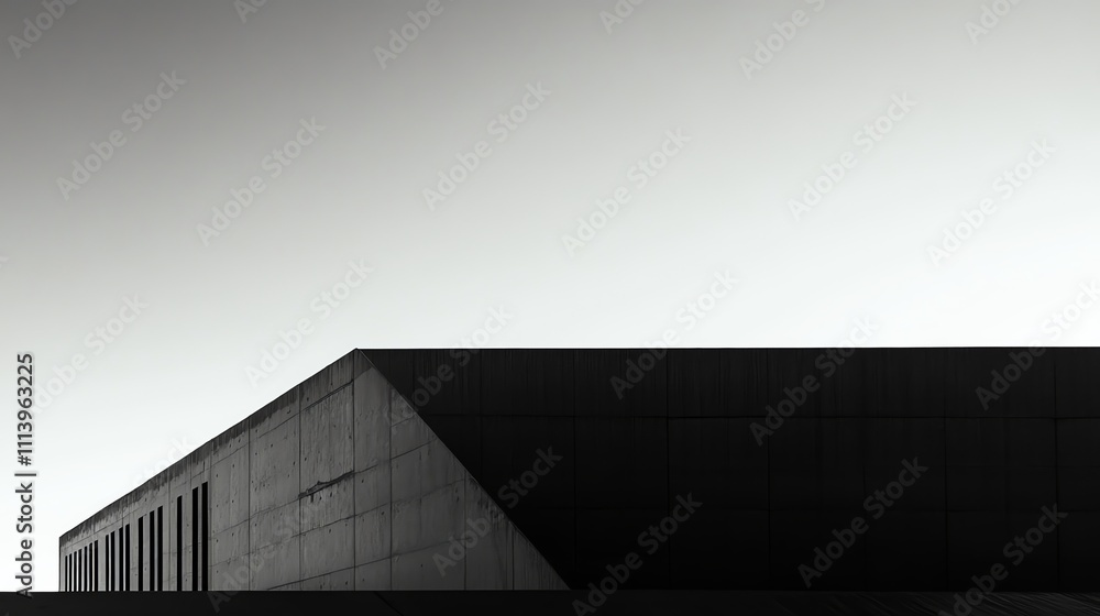 A black and white photo of the corner of a building. A black and white photo of the corner of a building.