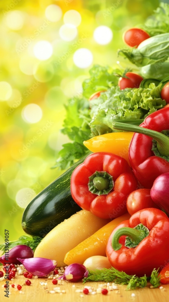 Vibrant Vegetable Abundance in Nature's Embrace Vibrant Vegetable Abundance in Nature's Embrace