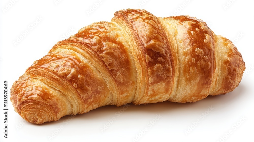 Golden-brown croissant, flaky layers visible. Perfect for bakery menus, breakfast ads, or food blogs. Golden-brown croissant, flaky layers visible. Perfect for bakery menus, breakfast ads, or food blogs.