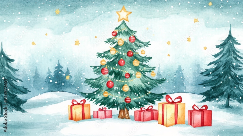 Obraz premium Christmas Winter Wonderland